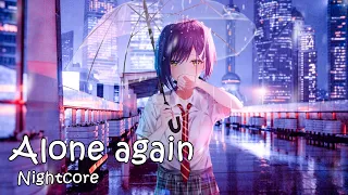 Yuna Ito - Alone again「Nightcore Version」| Japanese Song | AyanoChan うた