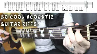 20 Greatest Acoustic Guitar Riffs / Intros | With Tabs