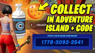 Collect Capsules in Dragon Ball Adventure Island (NEW WORKING MAP CODE) Dragon Balls - Fortnite