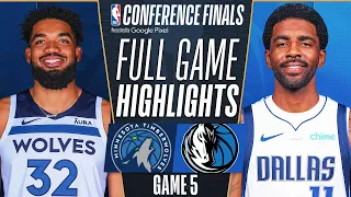 TIMBERWOLVES vs MAVERICKS FULL GAME 5 HIGHLIGHTS | May 30, 2024 | 2024 NBA Playoffs Highlights Today