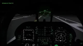 Falcon BMS 4.33 WolfPack Carrier Quals - Night - F/A-18 Hornet