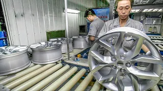 Amazing steel wheel production & other heavy truck wheel manufacturing process technology