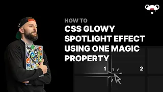 CSS Glowy Spotlight Effect Using One Magic Property #CSS #javascript #webdevelopment