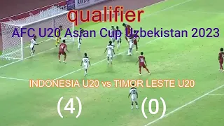 indonesia u20 vs timor leste u20 I Highlights & Goal I Qualifiers AFC U20 Asian Cup Uzbekistan 2023