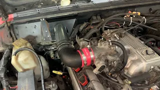 Jeep cherokee xj cowl intake install