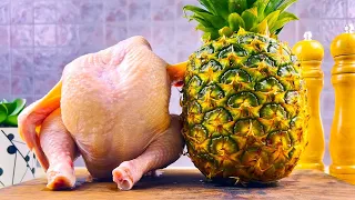 Best Friends: Chicken and Pineapple!🤣 This is the tastiest chicken recipe I've ever eaten!😋