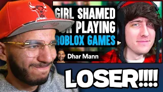 GIRL SHAMED For Playing ROBLOX GAMES (Dhar Mann) | Reaction!