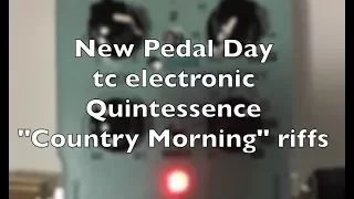 tc electronic Quintessence harmony pedal - single setting - Country Morning riffs