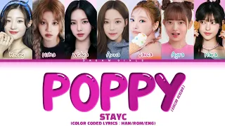 STAYC 'POPPY (Korean Ver.)' cover by "DREAM GIRLS" (Color Coded Lyrics, Han/Rom/Eng)