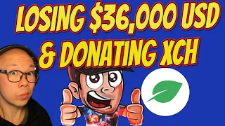 Donating Chia XCH for a good cause. Losing $36,000USD @CISBROSMining