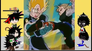 Dragon Ball Past Saiyans react to Vegeta vs Android 18