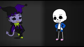 Fandoms React To Each Other | Jevil & Sans | GCRV |