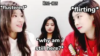 When Sana and Dahyun *flirting* then there's Tzuyu...