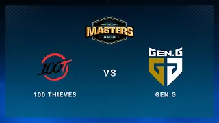 100 Thieves vs. Gen. G | DreamHack Masters Spring | !dh