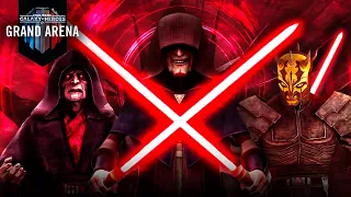 UNDERSIZE Kings?! The Sith faction is GREAT right now! | SWGOH GAC 3v3 Kyber 1