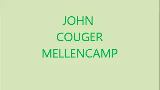 JOHN COUGAR MELLENCAMP  「 Authority Song 」 LIVE , 1984
