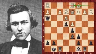 Henry Edward Bird vs Paul Morphy : London (1858)  ·  Philidor Defense: Philidor Countergambit