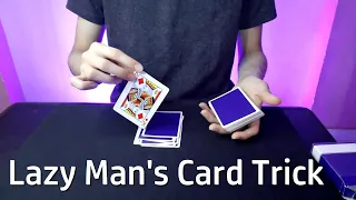 LAZY MAN'S Card Trick ( Tutorial )