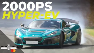 Rimac Nevera's incredible run up Goodwood Hill