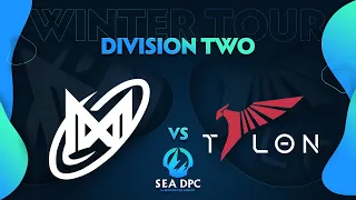 NGX.SEA vs Talon Game 2 - DPC SEA Div 2: Winter Tour 2021/2022 w/ Ares & Danog