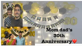 Mom dad’s 30th anniversary #anniversary #telugu #kannada