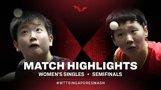 Sun Yingsha vs Wang Manyu | WS | Singapore Smash 2022 (SF)