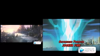 Avengers Earths Mightiest Heroes Intro Side by Side