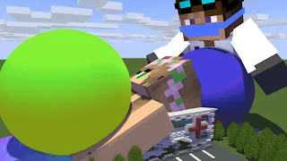 Vore Giant Strong Girl at Hospital - Minecraft Animation