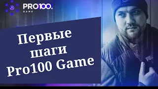 Первые шаги Быстрый старт  Pro100game