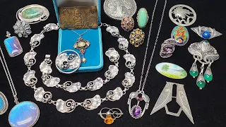 ANTIQUE American ARTS & CRAFTS JEWELRY: Masterpieces in HANDMADE sterling silver CIRCA 1890 - 1920