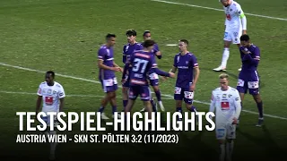 ⚽️ Testspiel-Highlights: Austria Wien - SKN St. Pölten 3:2 (11/2023) #faklive #ViolaTV #Veilchen