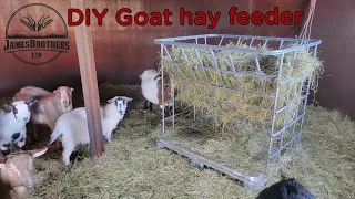 DIY Livestock hay feeder for goats!