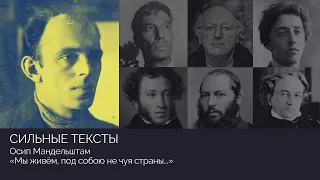 Сильные тексты. Осип Мандельштам «Мы живем, под собою не чуя страны...»