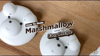 How To Make Cute Marshmallow Bear (Easy Recipe)