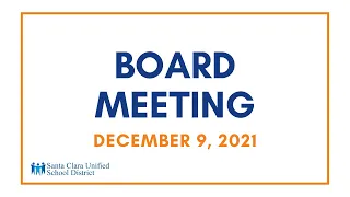 Board Meeting - December 9, 2021