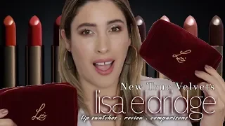 LISA ELDRIDGE NEW TRUE VELVET LIPSTICKS Collection LIP SWATCHES Review 90's Supermodels Latina