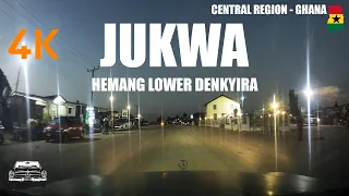 Jukwa Denkyira Road Drive from Nyinasin Dehia Brabedzi in the Central Region of Ghana 4K