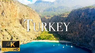 FLYING OVER TURKEY (4K UHD) - Peaceful Piano Music With Wonderful Natural Landscape For Relaxation