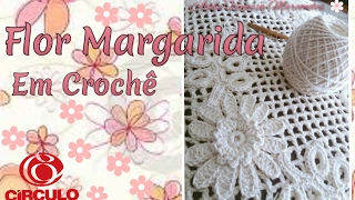 🌼Flor Margarida em Crochê para aplicação. Por Vanessa Marcondes .