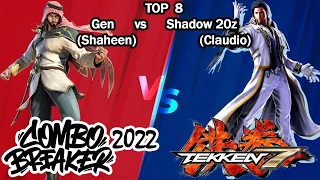 Combo Breaker 2022 Tekken 7 - Top 8 Loser Quarter Final 1 - Gen vs Shadow 20z