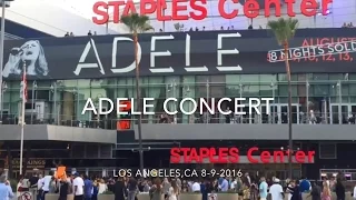 ADELE Concert at Staples Center VLOG 080916