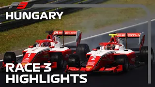 Racing In The Rain! F3 Race 3 Highlights | 2021 Hungarian Grand Prix
