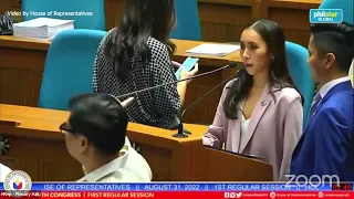 Sandro Marcos, Aniela Tolentino candid moment at House session