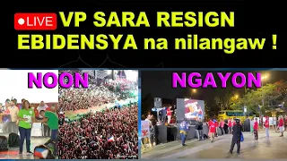 EBIDENSYA na NILANGAW ang SARA-RESIGN Rally