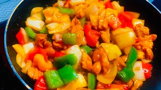 Flavor Explosion: Chinese Bell Pepper Chicken Recipe | Quick & Satisfying Stir-Fry!