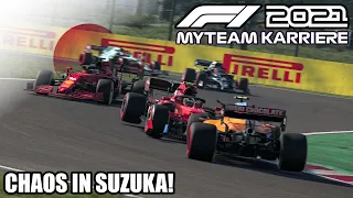 F1 2021 My Team Karriere #16: Chaos in Suzuka!