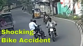 Bike Accident in Kerala State - Shocking CCTV Footage