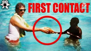 First peaceful contact 🤼‍♀️with North Sentinel Island