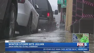 Winter Storm Hits Julian