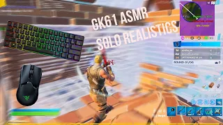 GK61 ASMR Chill 144Hz 🤩 Keyboard Sounds Solo Realistic  🏆 Gateron Optical Red Switches ll 160 FPS